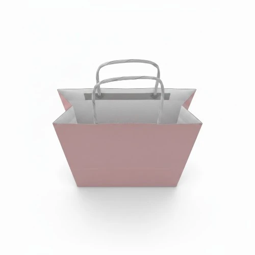 Torba papierowa 24x10x32cm różowa widok z góry.webp