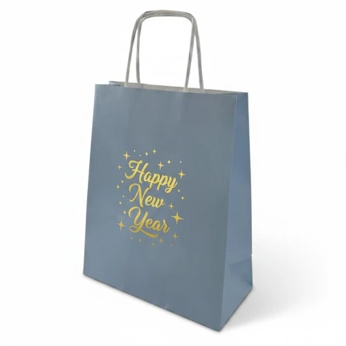Torba papierowa 24x10x32cm błękitna ze złotym nadrukiem .webp