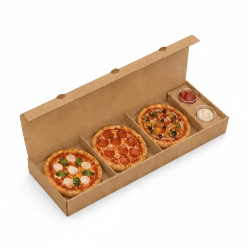 Pizza box Trio - 3 pizze z sosami .webp