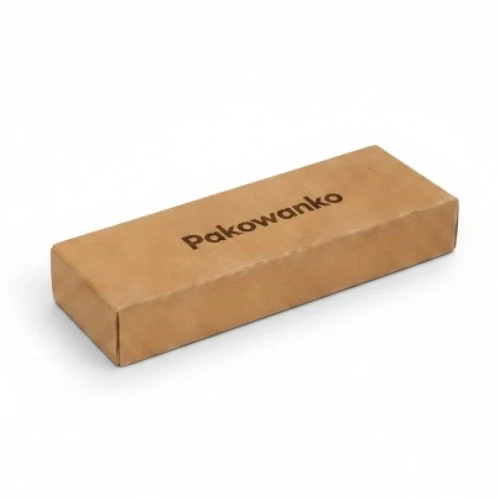 Pizza box trio nadruk w jednym kolorze na pudełku kraft.webp