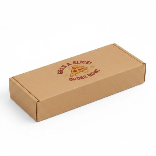 Pizza box trio nadruk w dwóch kolorach na pudełku kraft .webp
