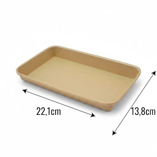 Pudełko papierowe premium kraft 220x135mm (HP07) z wymiarami.webp