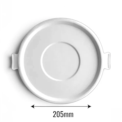 Dekiel z trzciny cukrowej do misek 750_1000_1300ml ø205mm Natura z wymiarami.webp