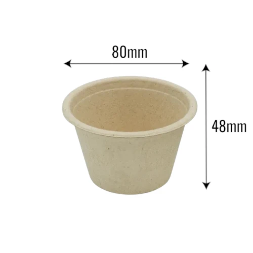 Sosjerka z trzciny cukrowej 100ml ø80mm z wymiarami.webp