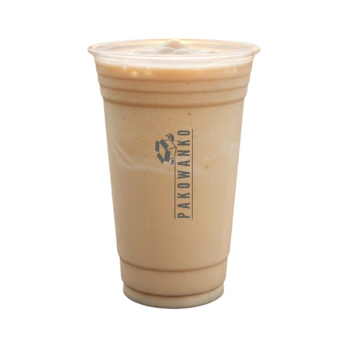 Kubek PET 500ml ø95mm z nadrukiem Pakowanko  z frappe.webp