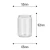 Puszka PET 250ml ø55mm STANDARD z wymiarami.webp