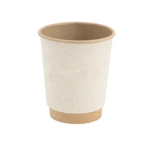 Kubek papierowy 300ml ø90mm 2-warstwowy bambus.webp