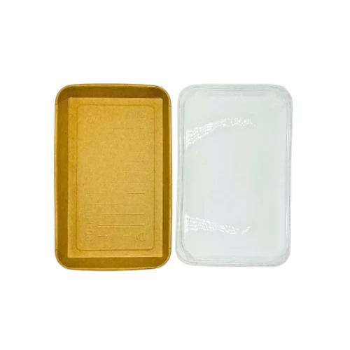 Pudełko papierowe premium 24,1x15x5,9cm kraft z pokrywką do sushi i pralin widok z góry.webp