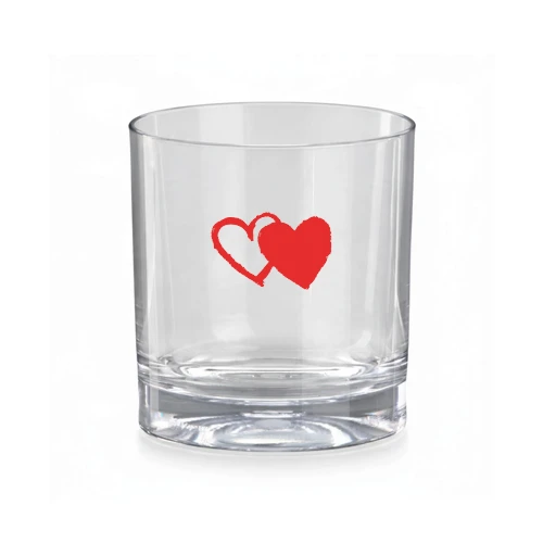 Szklanda do Whisky  - szkłopodobna PS 0,2l z logo serca .webp