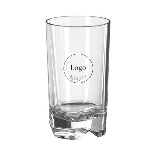 Plastikowa szklanka koktajlowa 0,3l SAN - szkłopodobna PS z logo .webp