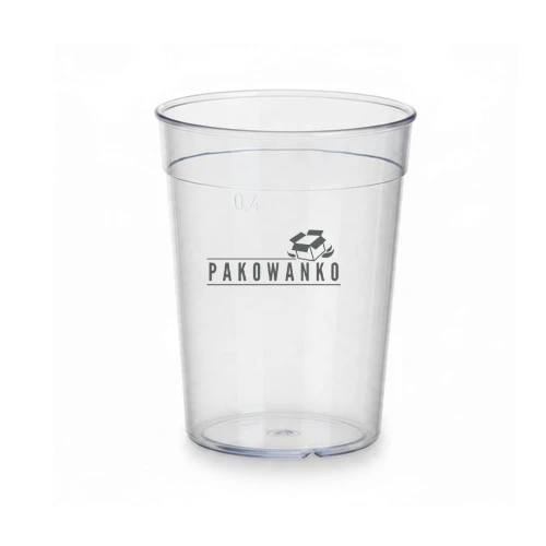 Kubek szkłopodobny 0,4l PC z logo pakowanko.webp