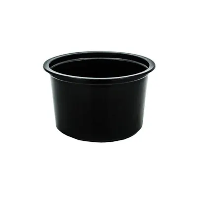 Pojemnik garm.  do zgrzewu okrągły 350ml ø115 czarny 
